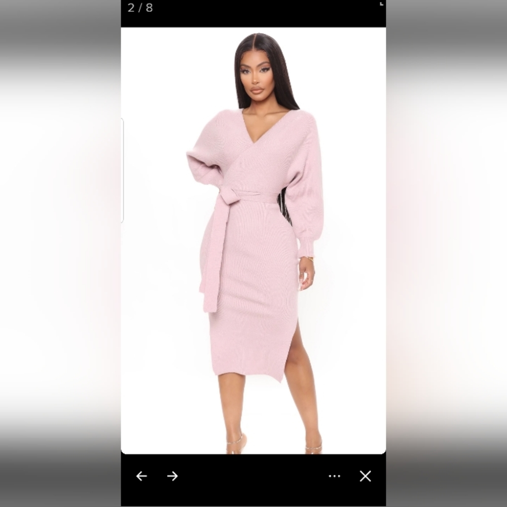 Mauve sweater dress